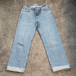 Abercrombie & Fitch Light Blue Baggy Low Rise